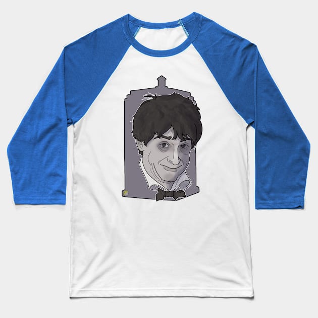 The Second Doctor Baseball T-Shirt by ArtOfTheNerd